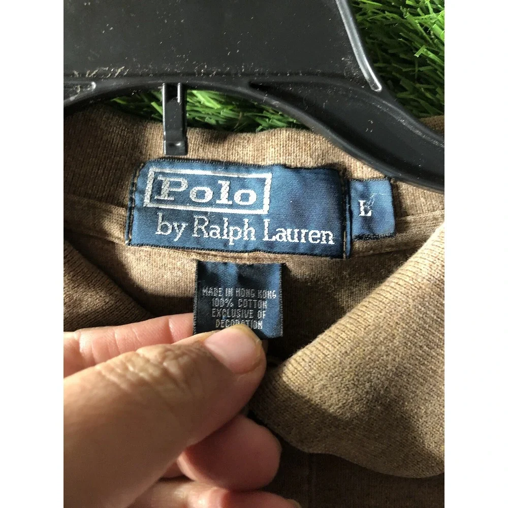Polo Ralph Lauren Shirt Men's Large Size LARGE‎ Polo Brown Large Flesh Pony